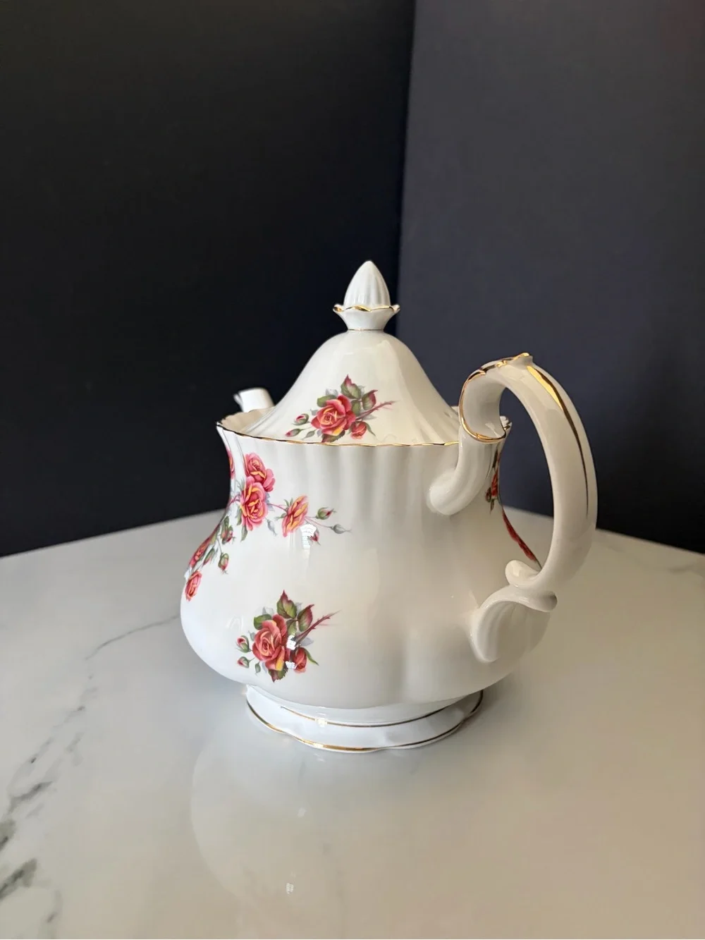 Centennial Rose Teapot by Royal Albert